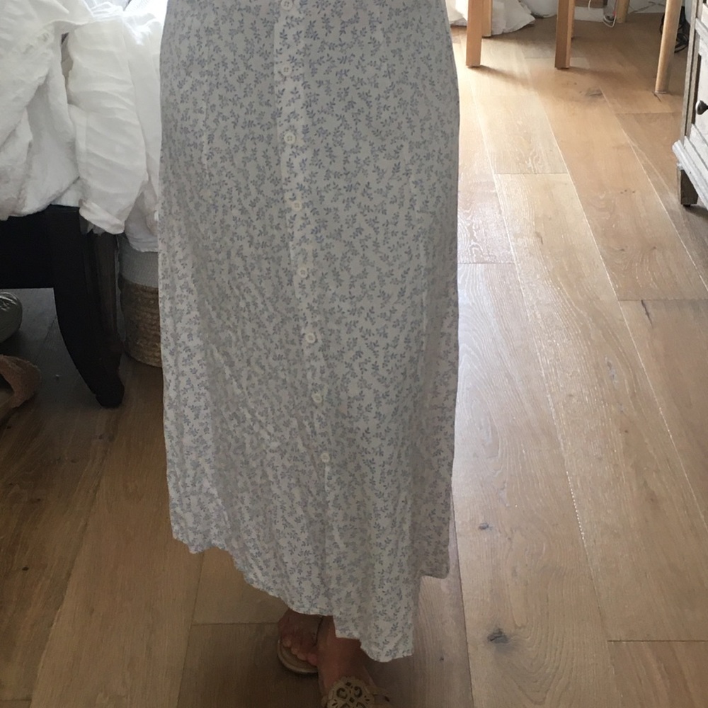 Brandy Melville maxi skirt button down super soft cool light weight and fem